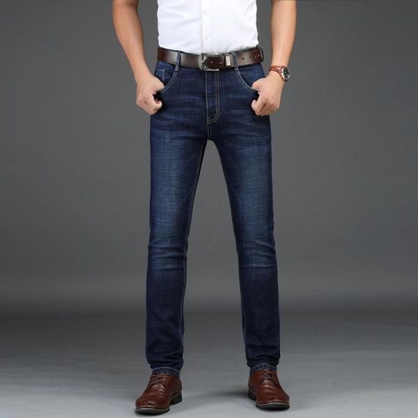men's jeans mens pants straight casual fashion elastic denim trousers dark blue male stretchy pant plus size 29-42
men's jeans mens pants straight casual fashion elastic denim trousers dark blue male stretchy pant plus size 29-42