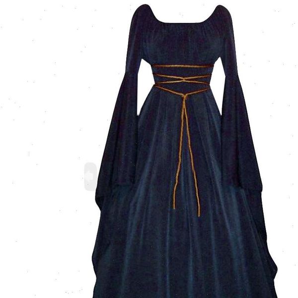 38 women dress gothic punk style cool patchwork bandage long sleeve robe long dress female cosplay halloween party dress, Black;gray
38 women dress gothic punk style cool patchwork bandage long sleeve robe long dress female cosplay halloween party dress, Black;gray