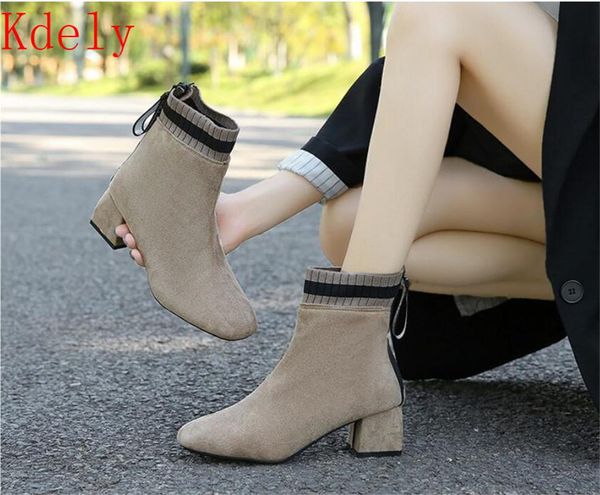 boots fashion ankle elastic sock chunky high heels stretch women autumn booties pointed toe pump, Black
boots fashion ankle elastic sock chunky high heels stretch women autumn booties pointed toe pump, Black