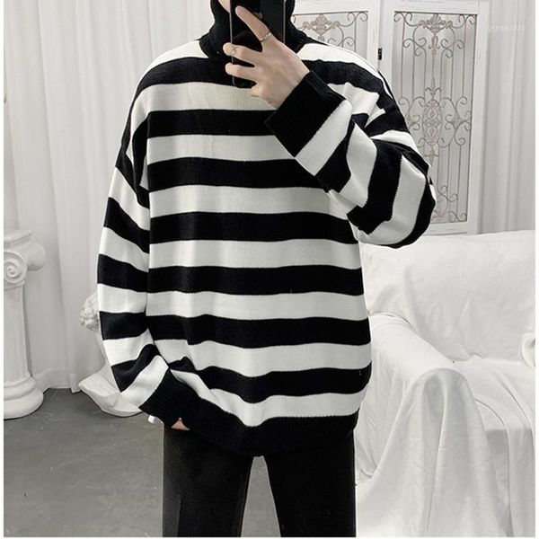 men's sweaters turtleneck mens pullover autumn winter warm soft strpied comfortable spacious long sleeve clothes knitted casual male sw, White;black
men's sweaters turtleneck mens pullover autumn winter warm soft strpied comfortable spacious long sleeve clothes knitted casual male sw, White;black