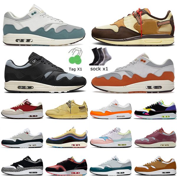 2022 fashion sean wotherspoon cushiosn 1 87s mens women running shoes london patta waves noise aqua black cactus jack bacon elephant trainer
2022 fashion sean wotherspoon cushiosn 1 87s mens women running shoes london patta waves noise aqua black cactus jack bacon elephant trainer