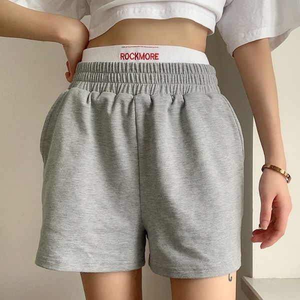 sport shorts for women 2020 summer grey sweat shorts women letter embroidery high waisted shorts fashion women clothing t200701, White;black
sport shorts for women 2020 summer grey sweat shorts women letter embroidery high waisted shorts fashion women clothing t200701, White;black