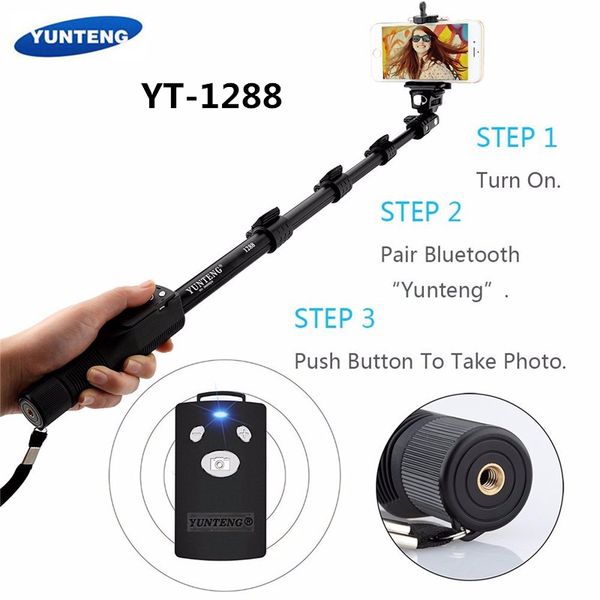 yunteng 188/1288 selfie sticks handheld monopod phone holder + bluetooth shutter for huawei iphone gopro sjcam yi dji camera
yunteng 188/1288 selfie sticks handheld monopod phone holder + bluetooth shutter for huawei iphone gopro sjcam yi dji camera