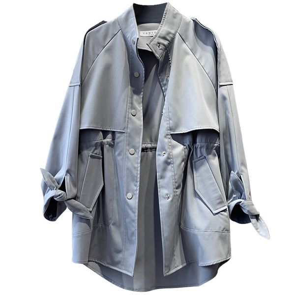 2020 new mid-length windbreaker ladies spring women's long sleeve elegant female outwear autumn winter streetwear coat, Black;white
2020 new mid-length windbreaker ladies spring women's long sleeve elegant female outwear autumn winter streetwear coat, Black;white