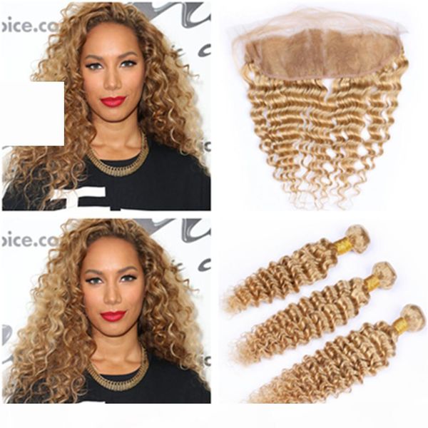 #27 honey blonde deep wave 3bundles peruvian hair with frontal 4pcs lot light brown human hair 13x4 lace frontal closure with weaves, Black;brown
#27 honey blonde deep wave 3bundles peruvian hair with frontal 4pcs lot light brown human hair 13x4 lace frontal closure with weaves, Black;brown