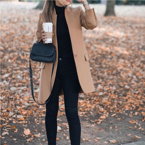 women trench long coat 2021 winter spring lapel long sleeve coats office ladies solid slim overcoat outwear1, Tan;black
women trench long coat 2021 winter spring lapel long sleeve coats office ladies solid slim overcoat outwear1, Tan;black