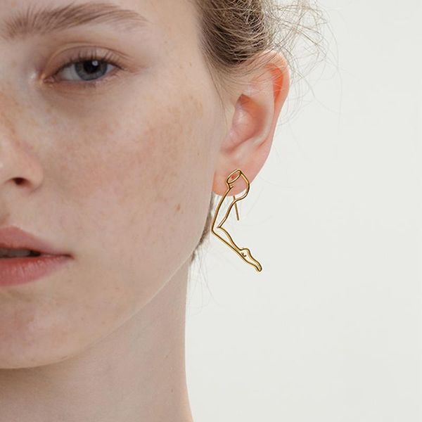 2020 original abstract lady leg line hoop earrings for women brief artsy body outline hoops earrings unique jewelry1, Golden;silver
2020 original abstract lady leg line hoop earrings for women brief artsy body outline hoops earrings unique jewelry1, Golden;silver