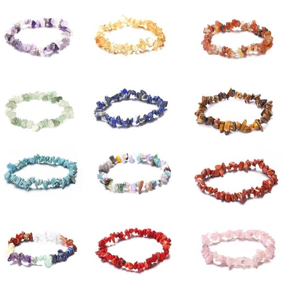 15 color natural gem stone bracelet irregular crystal stretch chip beads nuggets bracelets bangles quartz wristband for women, Black
15 color natural gem stone bracelet irregular crystal stretch chip beads nuggets bracelets bangles quartz wristband for women, Black