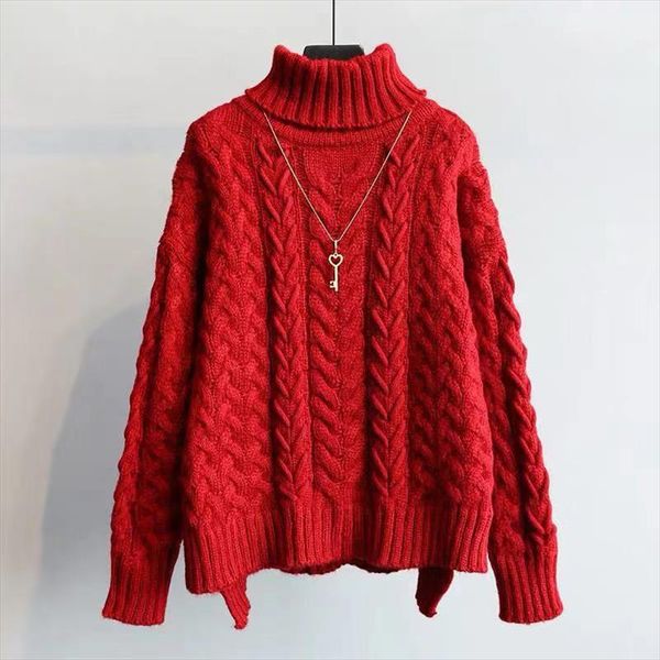 h.sa women thick pullover and sweaters turtleneck pull jumpers yellow beige retro vintage twisted irregular pull sweater femme, White;black
h.sa women thick pullover and sweaters turtleneck pull jumpers yellow beige retro vintage twisted irregular pull sweater femme, White;black
