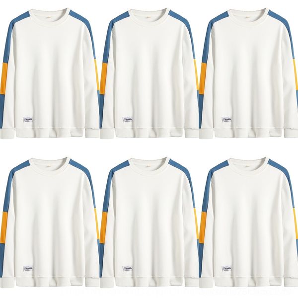 vpz1w spring and autumn shirt color matching t-shirt sweater youth sweater men's round long casual versatile student trend bottoming ne, Black
vpz1w spring and autumn shirt color matching t-shirt sweater youth sweater men's round long casual versatile student trend bottoming ne, Black