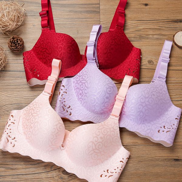 Ladies Seamless Hollow Out Bras Set Intimiates Women Push Up Sexy Non Padded Cup Pink Black Bra Plus Size Underwear With Panties, Beige
Ladies Seamless Hollow Out Bras Set Intimiates Women Push Up Sexy Non Padded Cup Pink Black Bra Plus Size Underwear With Panties, Beige