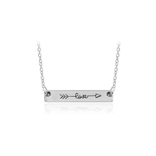 3 colors fashion necklace jewelry "love" letter minimalist gold & rose gold color bar necklace simply horizontal lo sqctts beauty8, Silver
3 colors fashion necklace jewelry "love" letter minimalist gold & rose gold color bar necklace simply horizontal lo sqctts beauty8, Silver