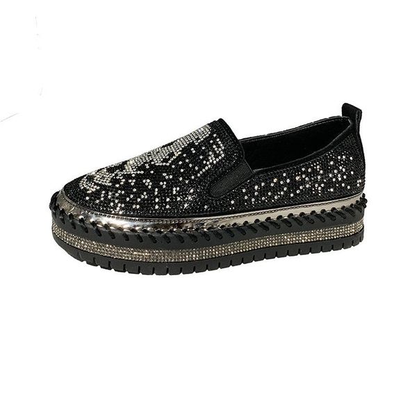 2021 the new feminine fashions strass flatshoes fall round toe woman tennis platform luxury crystal slide in boat shoes ccd2, Black
2021 the new feminine fashions strass flatshoes fall round toe woman tennis platform luxury crystal slide in boat shoes ccd2, Black