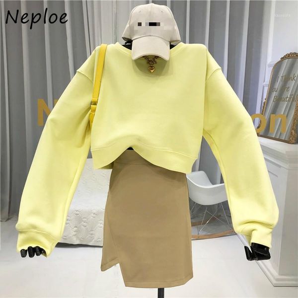 neploe chic casual o-neck solid color sweatshirts loose drop- shoulder femme hoody 2020 autumn sweet warm hoodie women 1g4211, Black
neploe chic casual o-neck solid color sweatshirts loose drop- shoulder femme hoody 2020 autumn sweet warm hoodie women 1g4211, Black
