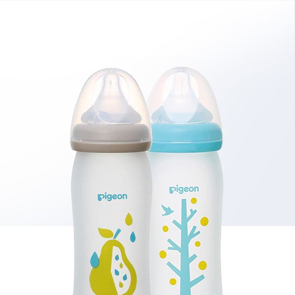 glass real feeling pigeon silicone bottle infant 240ml newborn baby