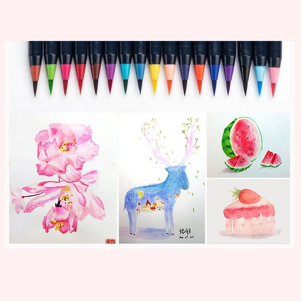 21pcs/box watercolor brush pen set soft brush markers caligraphy pen drawing paint art supplies kawaii stationery for kids gift, Black;red
21pcs/box watercolor brush pen set soft brush markers caligraphy pen drawing paint art supplies kawaii stationery for kids gift, Black;red