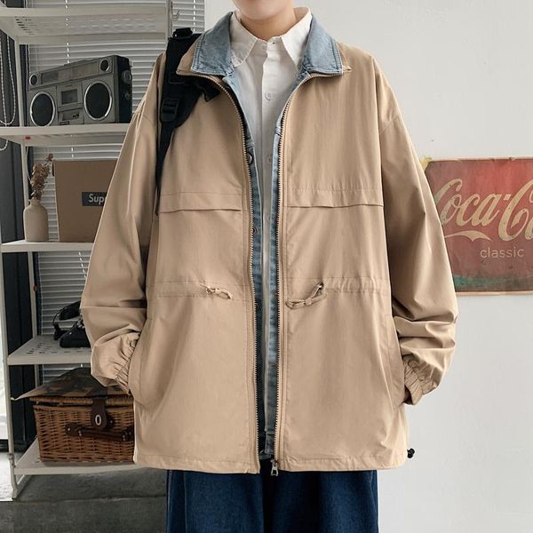 2021 spring hipster streetwear windbreaker jacket patchwork design fake two pieces loose black khaki zipper jacket men clothing, Black;brown
2021 spring hipster streetwear windbreaker jacket patchwork design fake two pieces loose black khaki zipper jacket men clothing, Black;brown