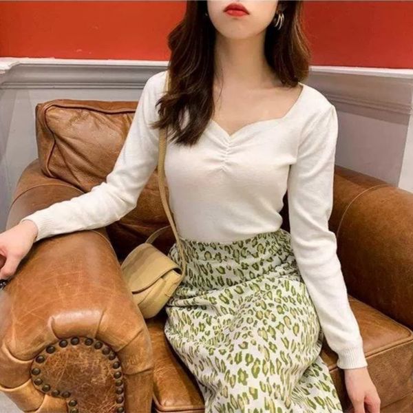 bottoming t-shirt women's long sleeve new autumn 2020 korean square neck slim pullover pullover pullovert-shirt pulloversolid color swe, White;black
bottoming t-shirt women's long sleeve new autumn 2020 korean square neck slim pullover pullover pullovert-shirt pulloversolid color swe, White;black