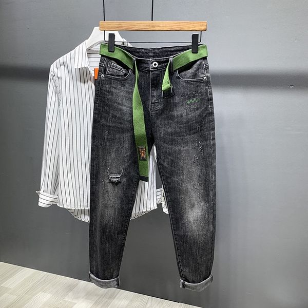 new fashion brand black washed for men's fall 2020 loose harlem feet daddy pants for men with belt jeans and jeans vl33y, Blue
new fashion brand black washed for men's fall 2020 loose harlem feet daddy pants for men with belt jeans and jeans vl33y, Blue