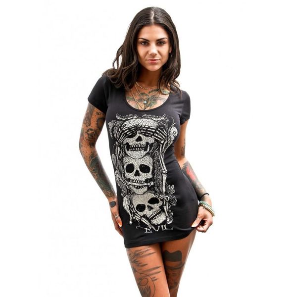 women punk rock dress summer vintage skull print short sleeves hip dresses female slim street t shirt dress lr2, Black;gray
women punk rock dress summer vintage skull print short sleeves hip dresses female slim street t shirt dress lr2, Black;gray