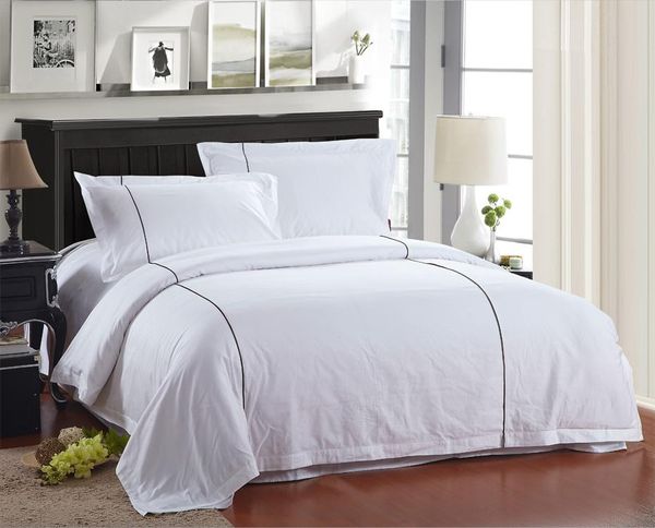 l collections 100% fine combed cotton 40s luxury white color bed linen with coffee piping bedspreads king size bedding
l collections 100% fine combed cotton 40s luxury white color bed linen with coffee piping bedspreads king size bedding