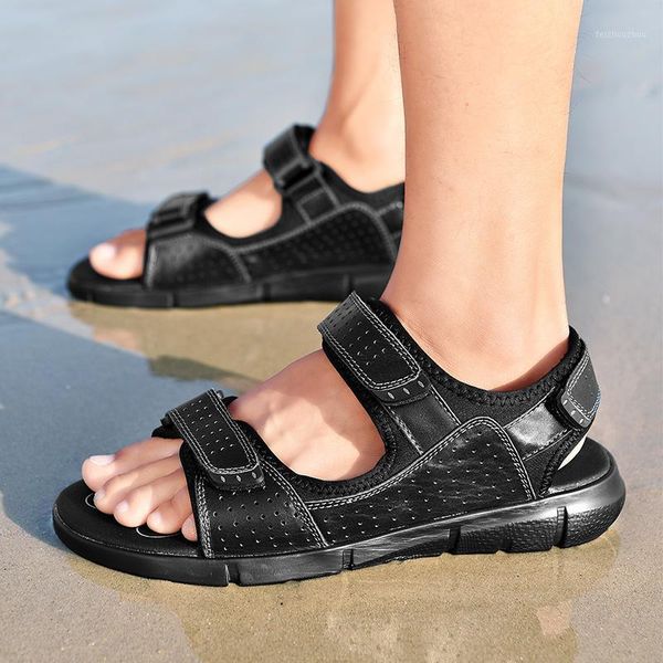 sandals summer genuine leather flat men beach outdoor classics casual sport open shoes sandalias hombre sandles comfortable1, Black
sandals summer genuine leather flat men beach outdoor classics casual sport open shoes sandalias hombre sandles comfortable1, Black