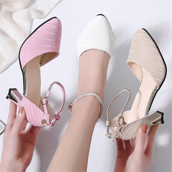 35-40 size summer women shoes super high 4-5cm heel pointed toe women sandals fashion square heel sandals party ladies shoes, Black
35-40 size summer women shoes super high 4-5cm heel pointed toe women sandals fashion square heel sandals party ladies shoes, Black