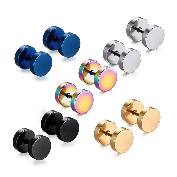 cross-border titanium steel barbell earrings korean style stylish round trendy dumbbell screw round cake earrings earrings wholesale, Golden;silver
cross-border titanium steel barbell earrings korean style stylish round trendy dumbbell screw round cake earrings earrings wholesale, Golden;silver
