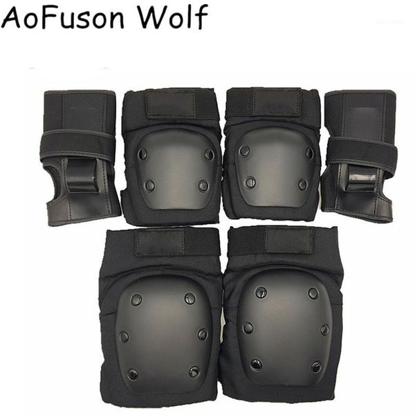 elbow & knee pads 6pcs/set cycling skating protective gear wrist guards outdoor sport safety protector for adults kids1, Black;gray
elbow & knee pads 6pcs/set cycling skating protective gear wrist guards outdoor sport safety protector for adults kids1, Black;gray