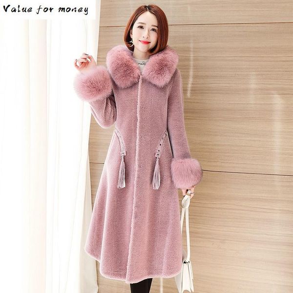 fur real coat fur collar wool jacket autumn winter coat women clothes 2020 korean vintage sheep shearling suede lining t3764, Black
fur real coat fur collar wool jacket autumn winter coat women clothes 2020 korean vintage sheep shearling suede lining t3764, Black