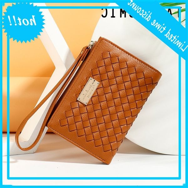 yueqiankai new women's handbag two fold wallet multi function zero weaving short purse women, Red;black
yueqiankai new women's handbag two fold wallet multi function zero weaving short purse women, Red;black