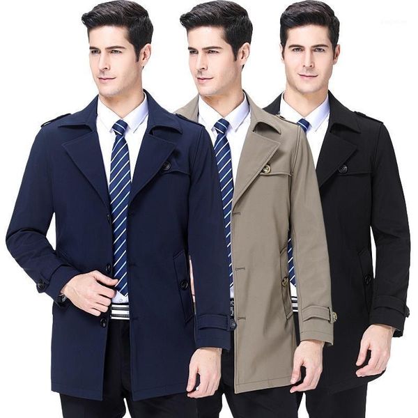 2020 spring new men long windbreaker high-grade brand of men's clothing business and leisure coat dust coat1, Tan;black
2020 spring new men long windbreaker high-grade brand of men's clothing business and leisure coat dust coat1, Tan;black