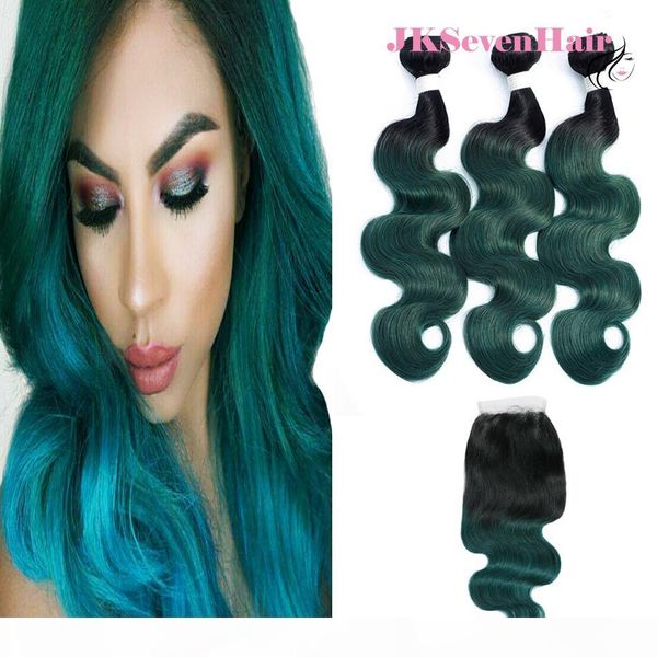 two tone dark green peruvian human hair extensions 3pcs with 4x4inch lace closure 1b dark green brazilian malaysian hair wefts with closure, Black
two tone dark green peruvian human hair extensions 3pcs with 4x4inch lace closure 1b dark green brazilian malaysian hair wefts with closure, Black