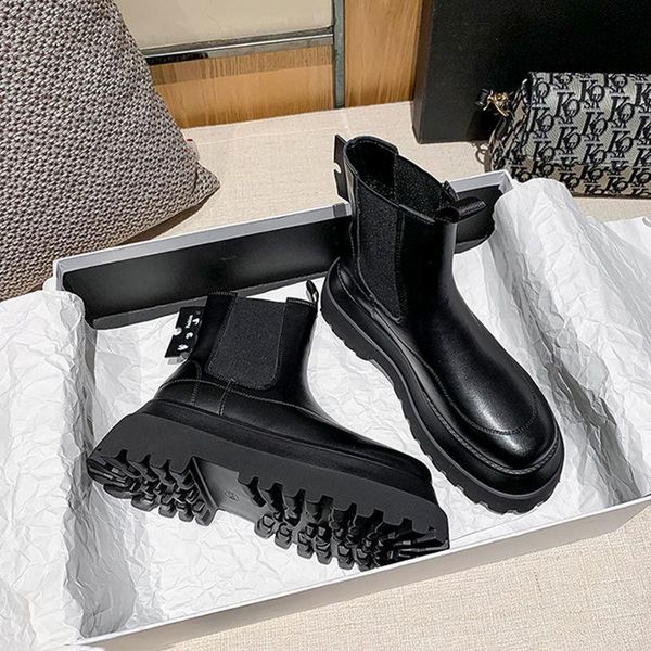 natascha leather winter motorcycle platform ankle boots women mid heel thick short booties high combat shoes botas de mujer, Black
natascha leather winter motorcycle platform ankle boots women mid heel thick short booties high combat shoes botas de mujer, Black