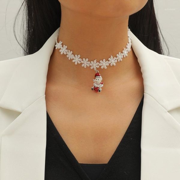 classic merry christmas gift white lace necklace pendants lovely santa claus jewelry for women and girl gift1, Golden;silver
classic merry christmas gift white lace necklace pendants lovely santa claus jewelry for women and girl gift1, Golden;silver
