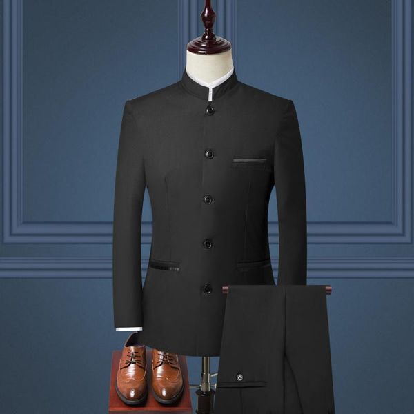 men's suits & blazers handsome china lapel groom tuxedos man work business suit prom party (jacket+pants+tie) w:1122, White;black
men's suits & blazers handsome china lapel groom tuxedos man work business suit prom party (jacket+pants+tie) w:1122, White;black
