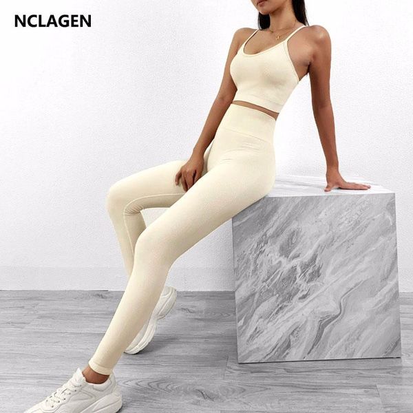 nclagen 2021 seamless suit fitness women yoga set 2 piece elastic sport leggings and running gym workout training sportwear, White;red
nclagen 2021 seamless suit fitness women yoga set 2 piece elastic sport leggings and running gym workout training sportwear, White;red
