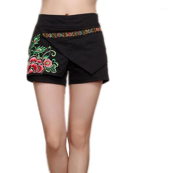 wholesale-new bohemian fashion irregular stitching embroidery casual cotton shorts women summer fake two skirt-short rm0211, White;black
wholesale-new bohemian fashion irregular stitching embroidery casual cotton shorts women summer fake two skirt-short rm0211, White;black