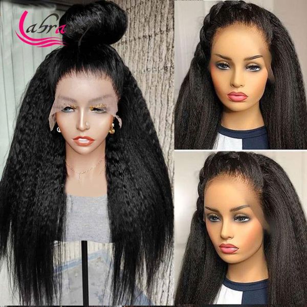 13x6 yaki lace frontal human hair wig kinky straightl glueless pre plucked brazilian hd transparent lace front wig bleached knot, Black;brown
13x6 yaki lace frontal human hair wig kinky straightl glueless pre plucked brazilian hd transparent lace front wig bleached knot, Black;brown