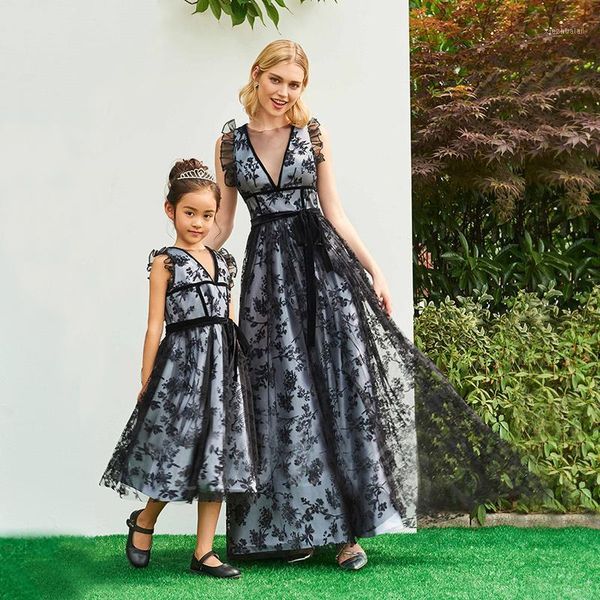 family matching outfits mother and daughter clothes for wedding party lace mom evening dress elegant clothing outfits1, Blue
family matching outfits mother and daughter clothes for wedding party lace mom evening dress elegant clothing outfits1, Blue