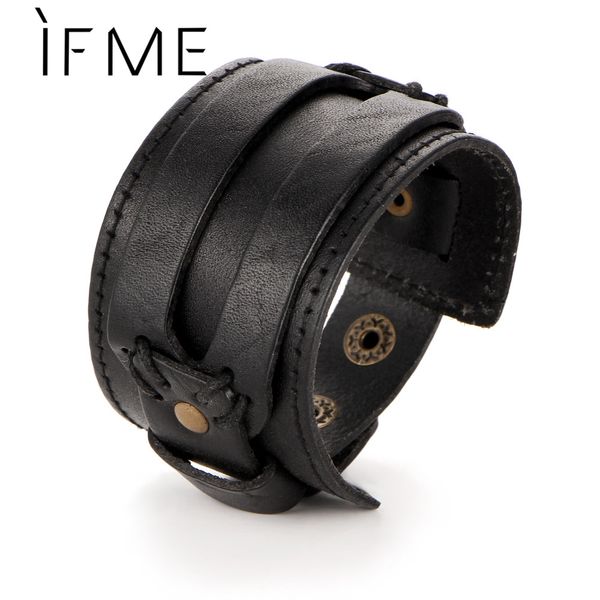if me fashion men leather bracelet open cuff rope bangles & bracelet double wide black brown color vintage punk jewelry, Golden;silver
if me fashion men leather bracelet open cuff rope bangles & bracelet double wide black brown color vintage punk jewelry, Golden;silver