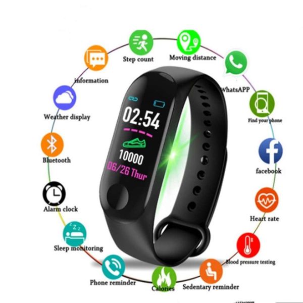 m3 sports heart rate monitor during sleep ip67 waterproof reminder call android ios smart men's
m3 sports heart rate monitor during sleep ip67 waterproof reminder call android ios smart men's