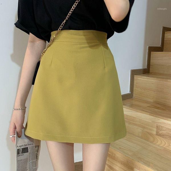 women 2020 summer streetwear high waist mini skirt female casual slim short skirt ladies elegant solid color a-line skirts y2141, Black
women 2020 summer streetwear high waist mini skirt female casual slim short skirt ladies elegant solid color a-line skirts y2141, Black
