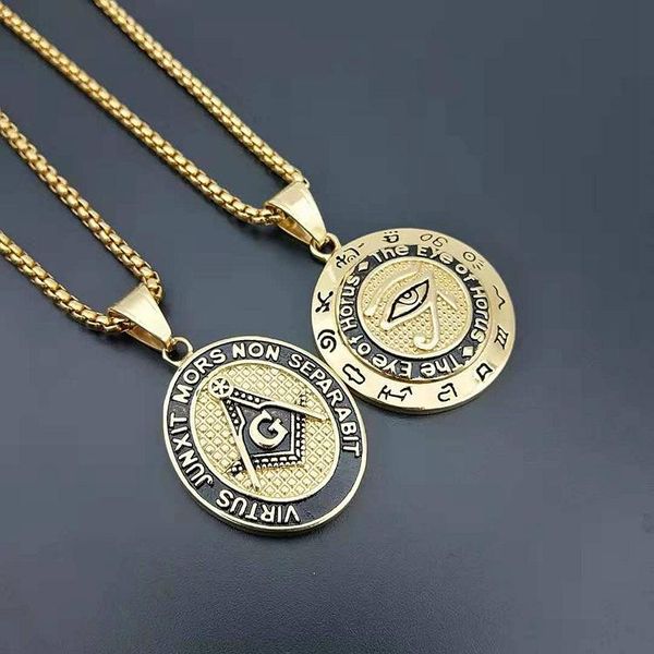 pendant necklaces gold ason necklace eye of horus men jewelry superior quality 316l stainless steel pendants master masonic, Silver
pendant necklaces gold ason necklace eye of horus men jewelry superior quality 316l stainless steel pendants master masonic, Silver