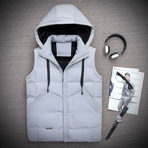 autumn new vest, men's sleeveless cantilevered hooded jacket, slim fitting, youth thickened cotton vest, Black;white
autumn new vest, men's sleeveless cantilevered hooded jacket, slim fitting, youth thickened cotton vest, Black;white