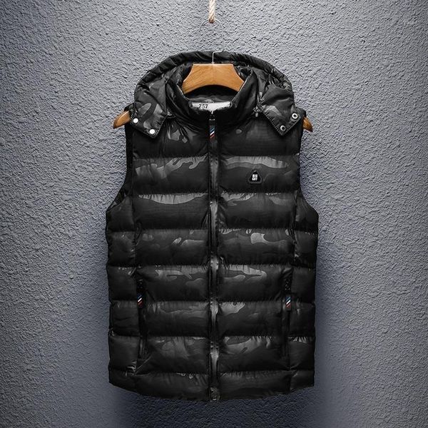 new men vest jackets warm thick autumn winter casual hooded coat sleeveless male solid zipper hoodies down vest outdoor1, Black;white
new men vest jackets warm thick autumn winter casual hooded coat sleeveless male solid zipper hoodies down vest outdoor1, Black;white