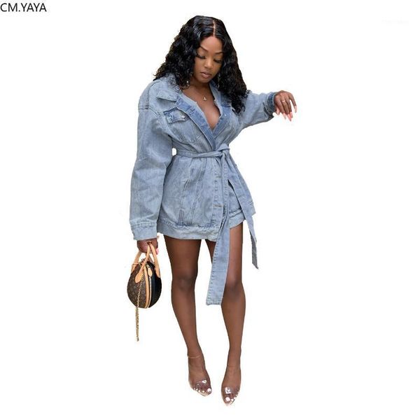 women's jackets 2021 autumn winter solid street casual women denim coat full sleeve sashes loose long coats vintage night a31391, Black;brown 
women's jackets 2021 autumn winter solid street casual women denim coat full sleeve sashes loose long coats vintage night a31391, Black;brown