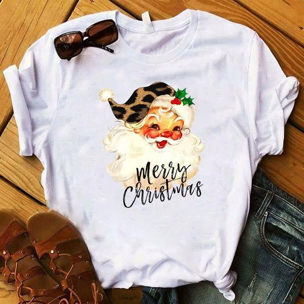 women santa clause leopard new year ladies merry christmas womens clothes female clothing t-shirt graphic t shirt t-shirts, White 
women santa clause leopard new year ladies merry christmas womens clothes female clothing t-shirt graphic t shirt t-shirts, White