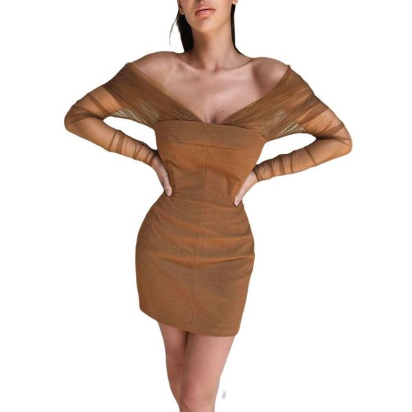 women\u2020s dress spring autumn long sleeve off shoulder dress mesh cocktail bodycon undefined girl mini, Black;gray
women\u2020s dress spring autumn long sleeve off shoulder dress mesh cocktail bodycon undefined girl mini, Black;gray