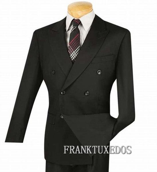 men's suits & blazers black suit men 2021 slim fit italian double breasted mens wedding tuxedo formal business wear, White;black
men's suits & blazers black suit men 2021 slim fit italian double breasted mens wedding tuxedo formal business wear, White;black